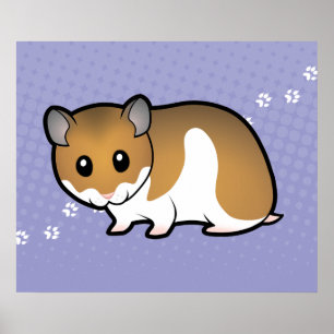Poster Caricature du Hamster syrien