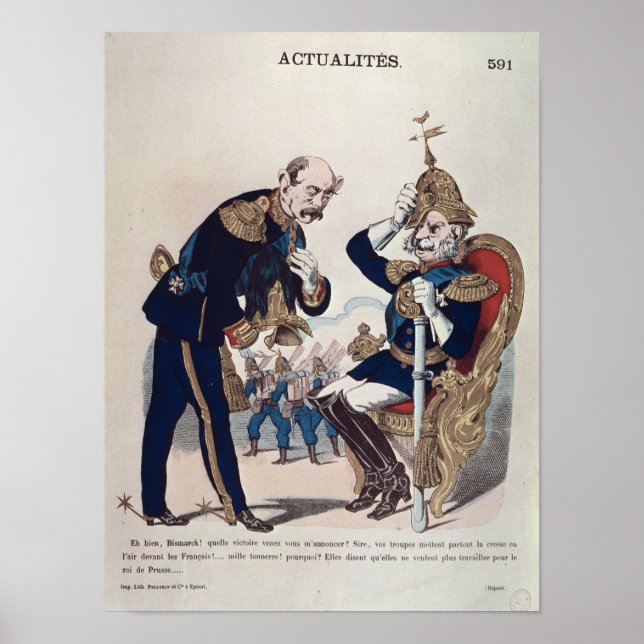 Poster caricature du Kaiser Guillaume de Prusse (Devant)