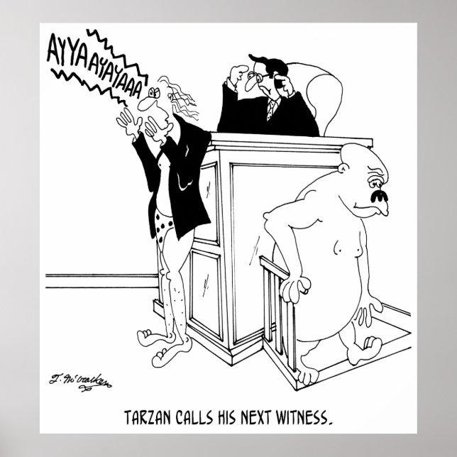 Poster Caricature du tribunal 5490 (Devant)