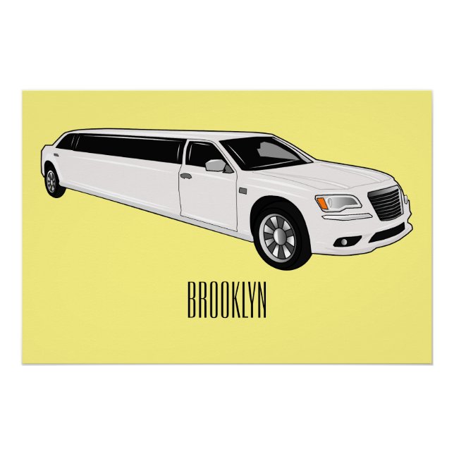 Poster Caricature limousine (Devant)