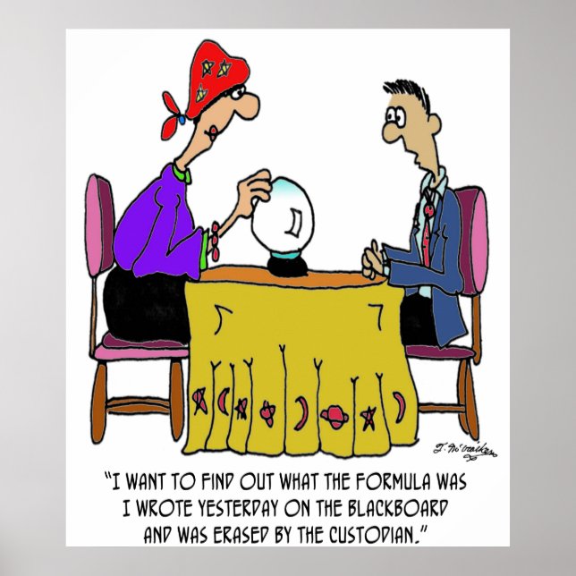 Poster Caricature mathématique 6487 (Devant)