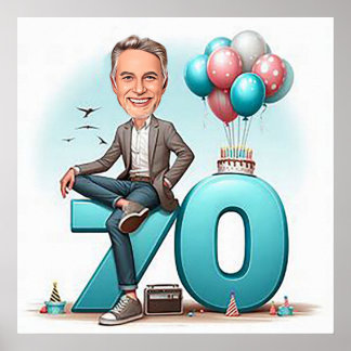 Poster "Caricature personnalisée – Envoyez votre photo po