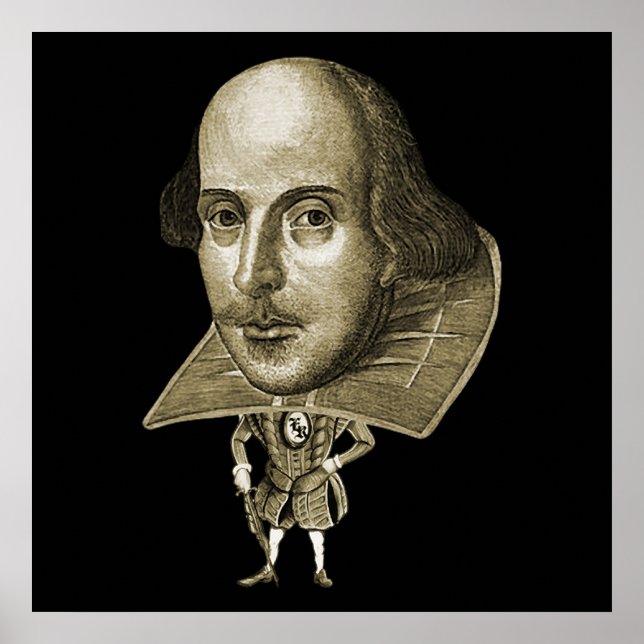 Poster Caricature Shakespeare (Devant)