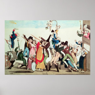 Poster Caricature sur la comète 1811, c.1811