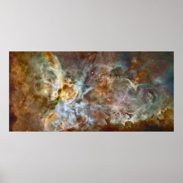 Poster Carina Nebula Extreme 78x38 (99x48) (Devant)
