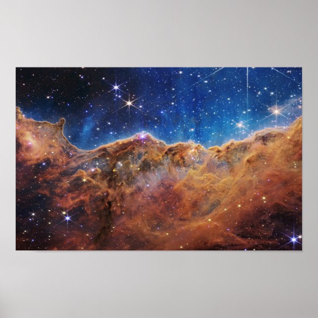 Poster Carina Nebula Image spatiale (Devant)