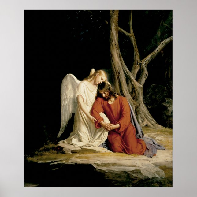 Poster Carl Bloch Angel & Jésus (Devant)
