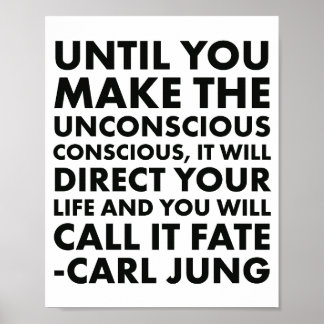 Poster Carl Jung Citation inconsciente