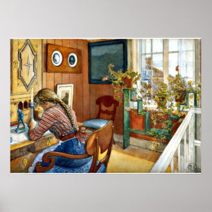 Poster Carl Larsson - Communication écrite