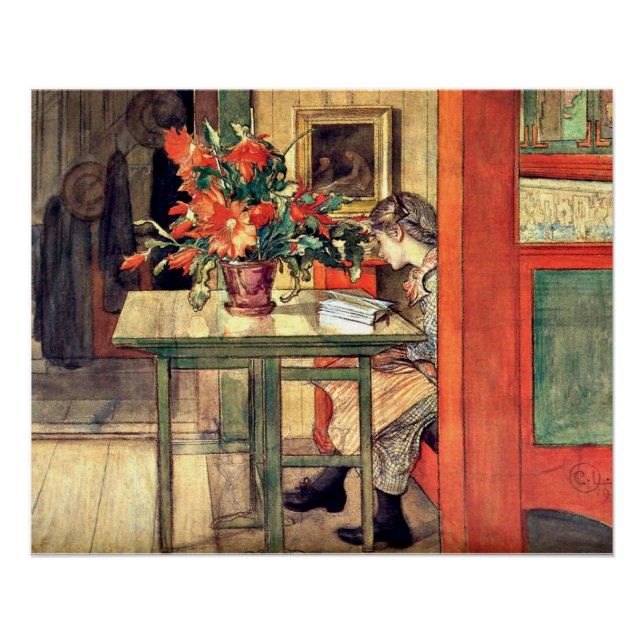 Poster Carl Larsson - Lisbeth Lecture (Devant)