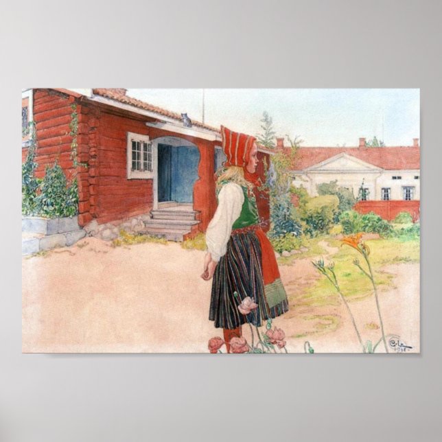 Poster Carl Larsson The Falun Accueil (Devant)