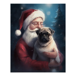 Poster Carlin Avec Noël Festif Du Père Noël