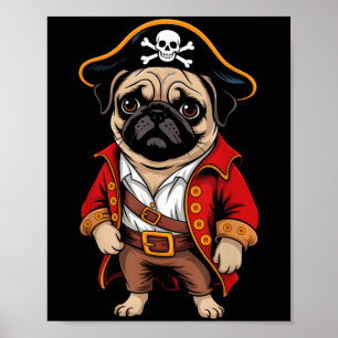 Poster Carlin Chien Pirate Chemise Garçons Enfants Crâne