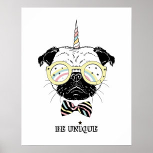 Poster Carlin Unicorn   Être unique