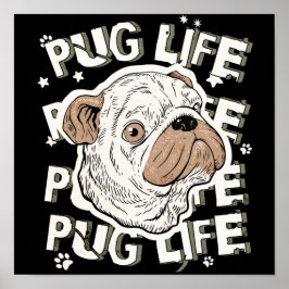 Poster Carlin Vie Animal Chien