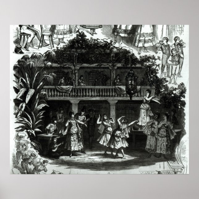 Poster Carmen dans la taverne Lilas Pastia (Devant)
