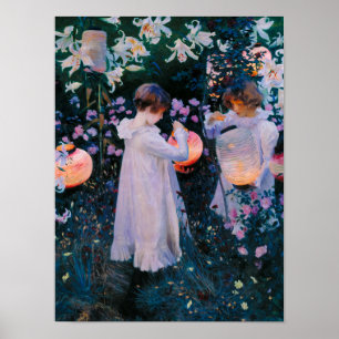 Poster Carnation, Lily, Lily, Rose de John Singer Sargent