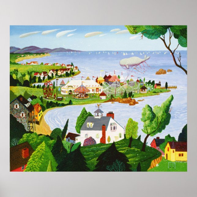 Poster Carnaval à la plage (Devant)