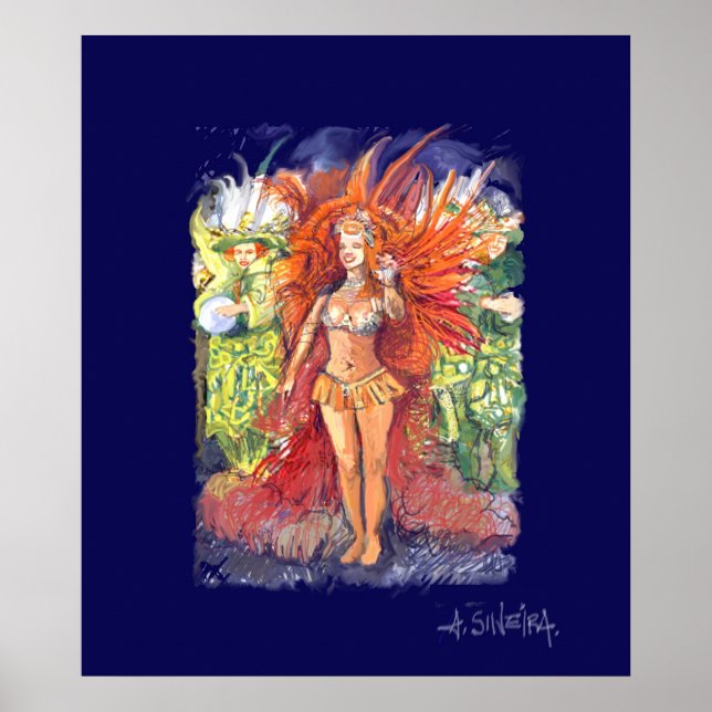 Poster Carnaval Brasil (Devant)