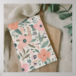 Poster Carnet d'illustration photographique moderne impri