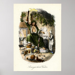 Poster Carol de Noël - Fantôme de Noël présent