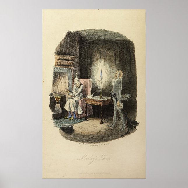 Poster Carol de Noël : Le fantôme de Marley (Devant)