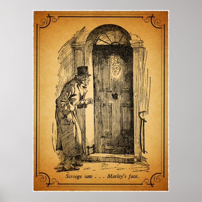 Poster Carol de Noël : Le visage de Marley (Devant)