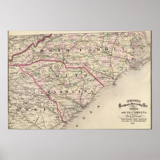 Poster Caroline du Nord et Caroline du Sud 4 (Devant)