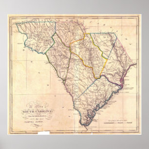 Poster Caroline du Sud : 1818