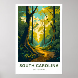 Poster Caroline du Sud États-Unis Imprimer Voyage