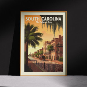 Poster Caroline du Sud vintage