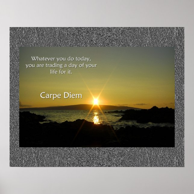 Poster Carpe Diem (Devant)