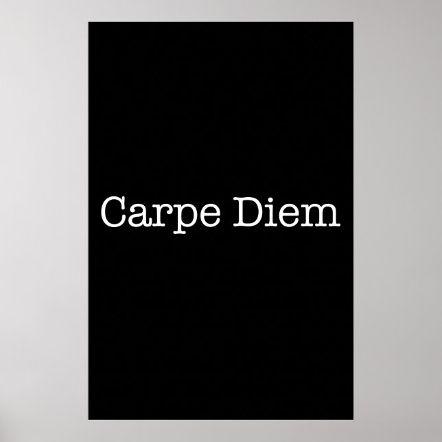 Poster Carpe Diem Saisir la citation du jour - Citations (Devant)