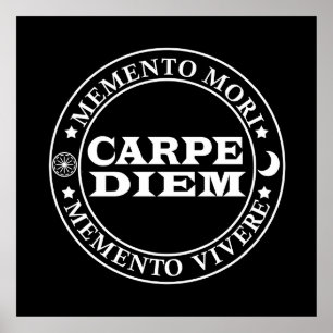 Poster Carpe diem Saisir le jour Mmenro mori