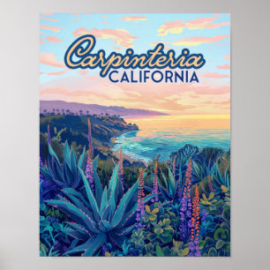 Poster Carpinteria Californie Père Noël Barbara Ventura B