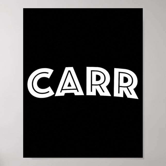Poster Carr  (Devant)