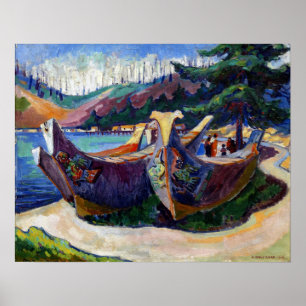 Poster Carr - Canots de guerre, Alert Bay