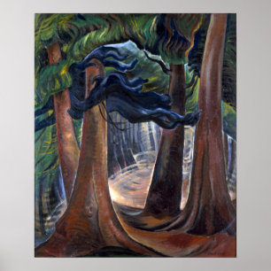 Poster Carr - Parmi les sapins