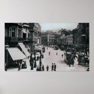 Poster Carré de château, Belfast, vers 1902