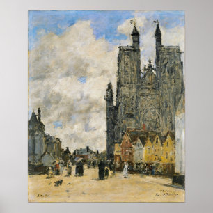 Poster Carré de l'église de Boudin - Saint-Vulfran, Abbev