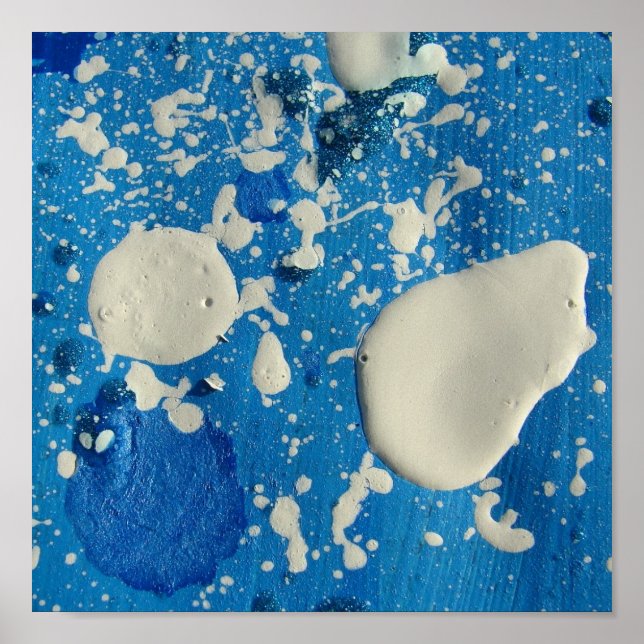 Poster Carré de peinture Abstraite (Devant)