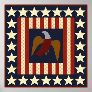 Poster Carré Era de Guerre Civile Stars et Eagle Q