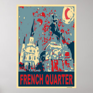 Poster Carré Jackson en bleu
