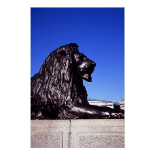 Poster Carré Lion de bronze Trafalgar