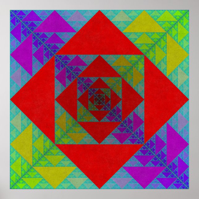 Poster Carré Sierpinski (Devant)