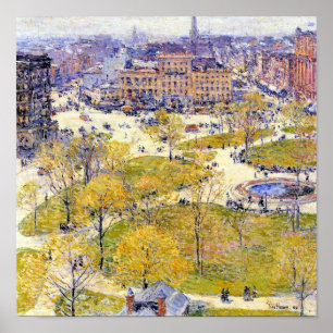 Poster Carré syndical au printemps par Frederick Childe H