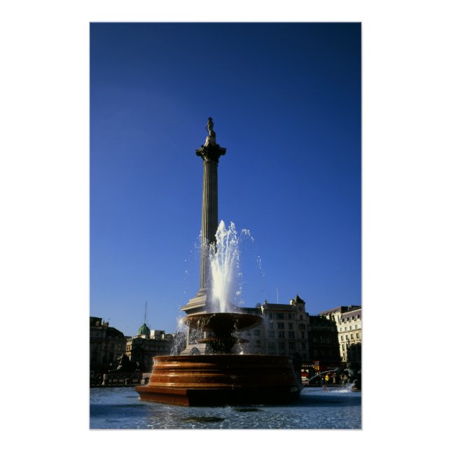 Poster Carré Trafalgar de colonne de Nelson (Devant)