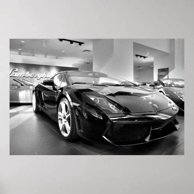 Poster Carrefour noir et blanc (Devant)