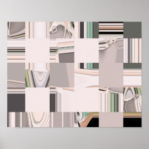 Poster Carrelage d'art Abstrait