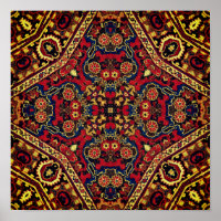 Carrelage du musée Perse ou Oriental Carpet Détail
